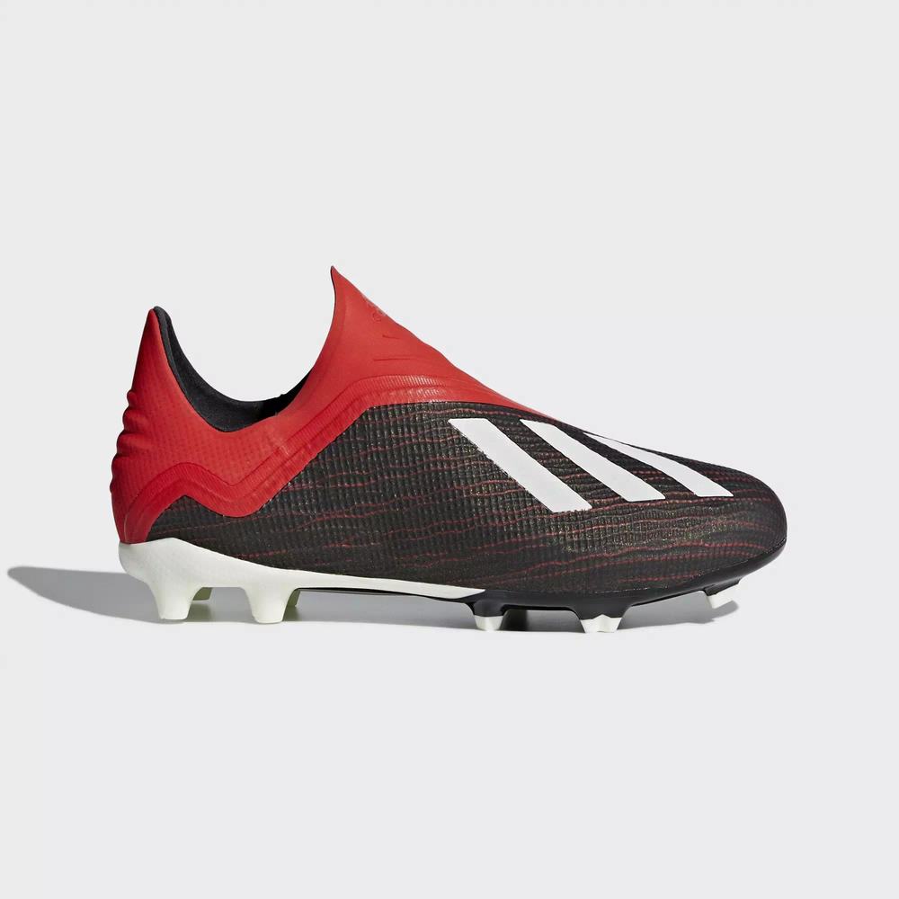 Adidas X 18+ Firm Ground Tacos de Futbol Negros Para Niña (MX-75390)